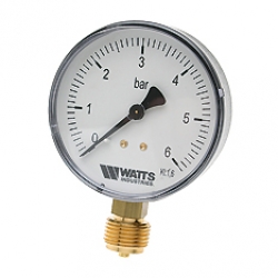 Watts F+R200(MDR) 63/16x1/4 Манометр радиальный / диаметр 63мм. 0-16 бар