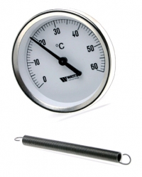 Watts F+R810 TCM (TSS) Термометр биметаллический накладной на трубы (с пружиной) DN63мм, 0-120С