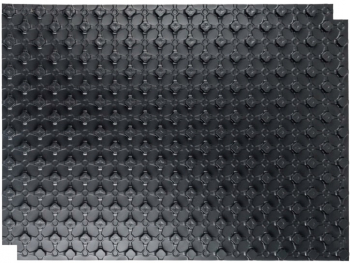 STOUT Плита (мат) для тёплого пола (1 штука, 0,88м²), с тепло- и звукоизолирующим слоем, черный