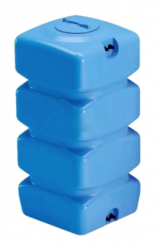 АКВАТЕК Бак для воды QUADRO W 750 синий (штуцеры, поплавок)