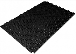Энергофлекс Плита (мат) с фиксаторами ENERGOFLOOR PIPELOCK 30/1,1-0,7 DES-sg (0,77м²), с тепло- и звукоизолирующим слоем, черный