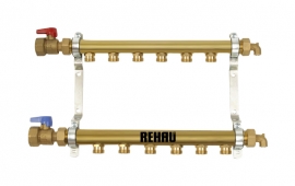REHAU Коллектор распределительный HLV для систем радиаторного отопления (на 12 контуров)