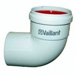 Vaillant Отвод 90 DN 80 белый для раздельного дымохода