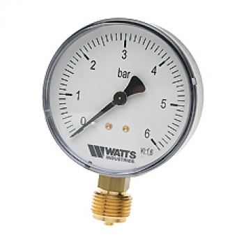 Watts F+R200(MDR) 50/16x1/4 Манометр радиальный / диаметр 50мм. 0-16 бар