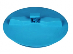АКВАТЕК Крышка пластиковая 350мм с дыхательным клапаном, синяя