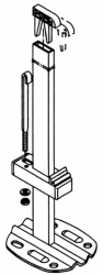 Kermi Кронштейн напольный для радиаторов высотой 300, 400 и 500 мм