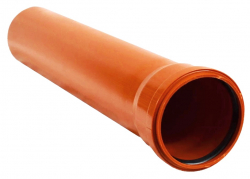 Sinikon НПВХ Труба D160 1000мм SN4 для наружной канализации коричневая