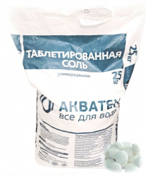 АКВАТЕК Соль таблетированная NaCl (25 кг), Россия