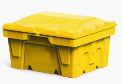 Polimer Group Ящик пластиковый 250л с крышкой, желтый