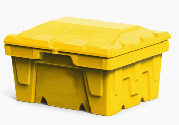 Полимер Групп Ящик пластиковый 250л с крышкой, желтый
