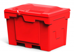 Полимер Групп Ящик пластиковый 500л с крышкой, красный