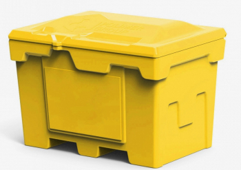 Полимер Групп Ящик пластиковый 500л с крышкой, желтый