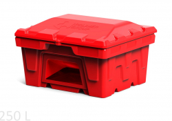 Полимер Групп Ящик пластиковый 250л с крышкой и дозатором, красный