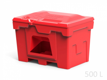 Полимер Групп Ящик пластиковый 500л с крышкой и дозатором, красный