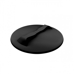 Polimer Group Крышка пластиковая 350мм с дыхательным клапаном, черная