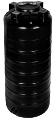 АКВАТЕК Бак для воды узкий ATV 500 U черный (штуцеры), диаметр 640мм