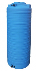 АКВАТЕК Бак для воды узкий ATV 500 U синий (штуцеры), диаметр 640мм