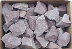 Камень для бани и сауны Малиновый кварцит 20 кг (Петрозаводск)