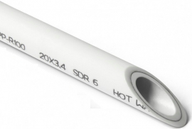 PRO AQUA DUO SDR 6 Труба полипропиленовая PP-R 75х12,5 армированная (алюминий) белая 4м