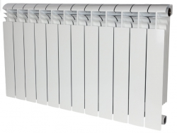 STOUT VEGA 500 12 секций (84мм) Радиатор биметаллический боковое подключение (белый RAL 9016)