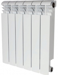 STOUT VEGA 500 6 секций (84мм) Радиатор биметаллический боковое подключение (белый RAL 9016)