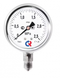 РОСМА ТМ-521Р.00 (0-2,5МРа)G1/2.1,0 Манометр радиальный 0..2,5 МПа, корпус 100мм, G1/2