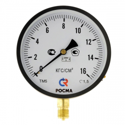 РОСМА ТМ-510Р.00(0-25кгс/см2)M20x1,5.1,5 Манометр с поверкой радиальный 0-25 кгс/см2, корпус 100мм, М20х1,5 (метрическая), кл.1,5, 00000006853