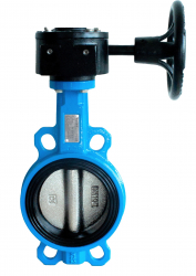 TECOFI VPG4448-08EP0200 Tecfly DN200 PN16 Затвор дисковый поворотный межфланцевый (корпус, диск чугун, манжета EPDM) с редуктором