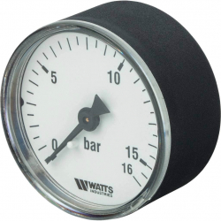 Watts F+R100(MDA) 50/16x1/4 Манометр осевой (аксиальный) 0-16 бар, диаметр 50мм, 1/4