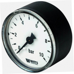 Watts F+R100(MDA) 50/10x1/4 Манометр осевой (аксиальный) 0-10 бар, диаметр 50мм, 1/4