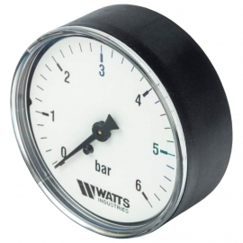 Watts F+R100(MDA) 63/6х1/4 Манометр осевой (аксиальный) 0-6 бар, диаметр 63мм, 1/4