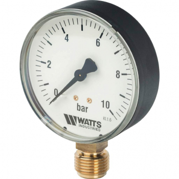 Watts F+R200(MDR) 80/10x1/2 Манометр радиальный 0-10 бар, диаметр 80мм, 1/2