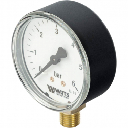 Watts F+R200(MDR) 63/6x1/4 Манометр радиальный 0-6 бар, диаметр 63мм, 1/4