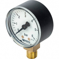 Watts F+R200(MDR) 50/6x1/4 Манометр радиальный 0-6 бар, диаметр 50мм, 1/4