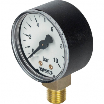 Watts F+R200(MDR) 50/10x1/4 Манометр радиальный 0-10 бар, диаметр 50мм, 1/4