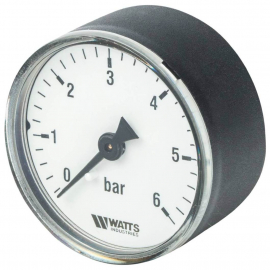 Watts F+R100(MDA) 50/6x1/4 Манометр осевой (аксиальный) 0-6 бар, диаметр 50мм, 1/4