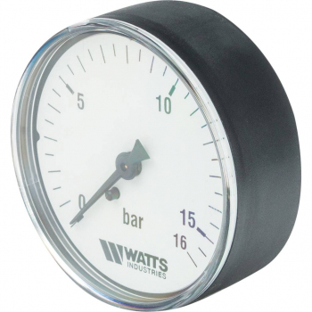Watts F+R100(MDA) 80/16х1/4 Манометр осевой (аксиальный) 0-16 бар, диаметр 80мм, 1/4
