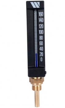 Watts Термометр спиртовой прямой 0-160С, штуцер 50мм