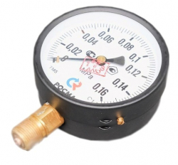 РОСМА ТМ-510Р.00(0-0,16MPa)G1/2.1,5 Манометр радиальный 0-1,6 бар, корпус 100мм, 1/2
