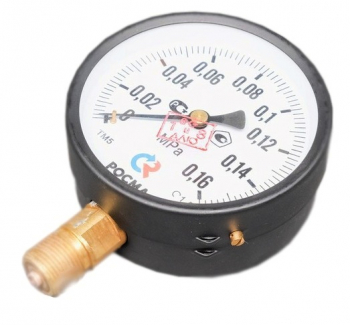 РОСМА ТМ-510Р.00(0-0,16MPa)G1/2.1,5 Манометр радиальный 0-1,6 бар, корпус 100мм, 1/2