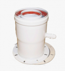 BAXI Начальный вертикальный коаксиальный адаптер с конденсатоотводчиком DN 60/100, MT71411971