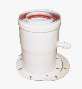 BAXI Начальный вертикальный коаксиальный адаптер с конденсатоотводчиком DN 60/100, MT71411971