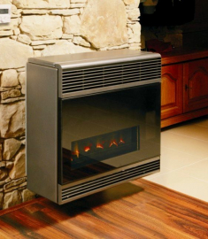 KARMA BETA 4 COMFORT 01 (с таймером) Конвектор газовый каминного типа с коаксиальным дымоходом, зависимый от электричества