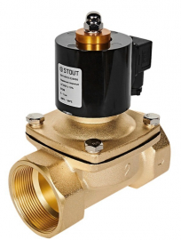 STOUT SSV-0010-220050 Клапан двухпозиционный электромагнитный (соленоидный) прямого действия нормально закрытый НЗ, 220В, G2, EPDM