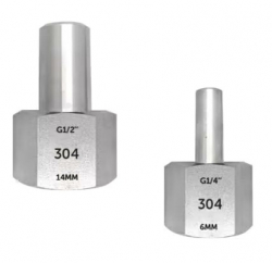 РОСМА Ниппель приварной с накидной гайкой G1/2, нерж. сталь, 00000025904