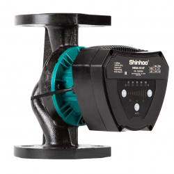 SHINHOO Насос циркуляционный фланцевый MEGA 40-6F 230В (220мм, без ответных фланцев) энергоэффективный