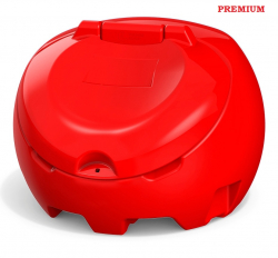 Полимер Групп Ящик пластиковый PREMIUM 500л с крышкой, красный