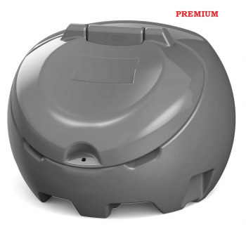 Полимер Групп Ящик пластиковый PREMIUM 500л с крышкой, серый