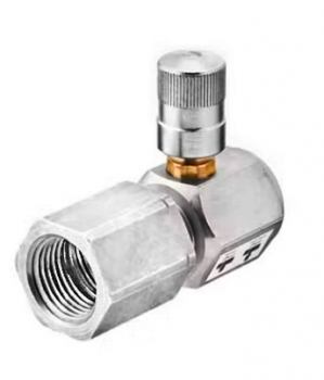 РОСМА Клапан запорный кнопочный для установки манометра АГ-М G1/2-М12х1,5 (внутр.-внутр. накидная гайка) нормально закрытый, 00000041368