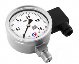 РОСМА ТМС-И-521Р(0-2,5MPa)М20х1,5.1,0.4-20мА Манометр с поверкой радиальный 0-2,5MPa, корпус 100мм, М20х1,5 (метрическая) снизу, кл.1,0, коррозионностойкий, нерж.сталь, с выходным сигналом 4-20мА, IP65